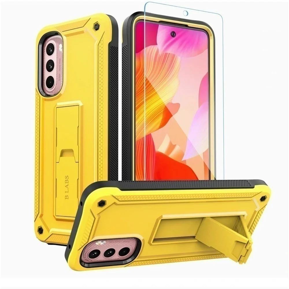 COMPATIBLE with Motorola Moto G Stylus Phone Case Screen Protector Kickstand NEW
